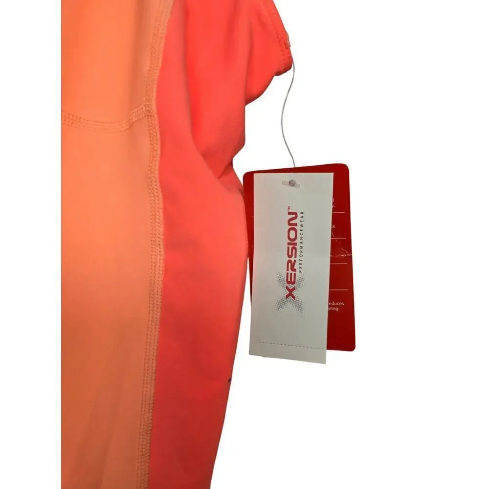 Xersion Womens Orange & Pink Medium Support Bra Tank Top L - Picture 2 of 11